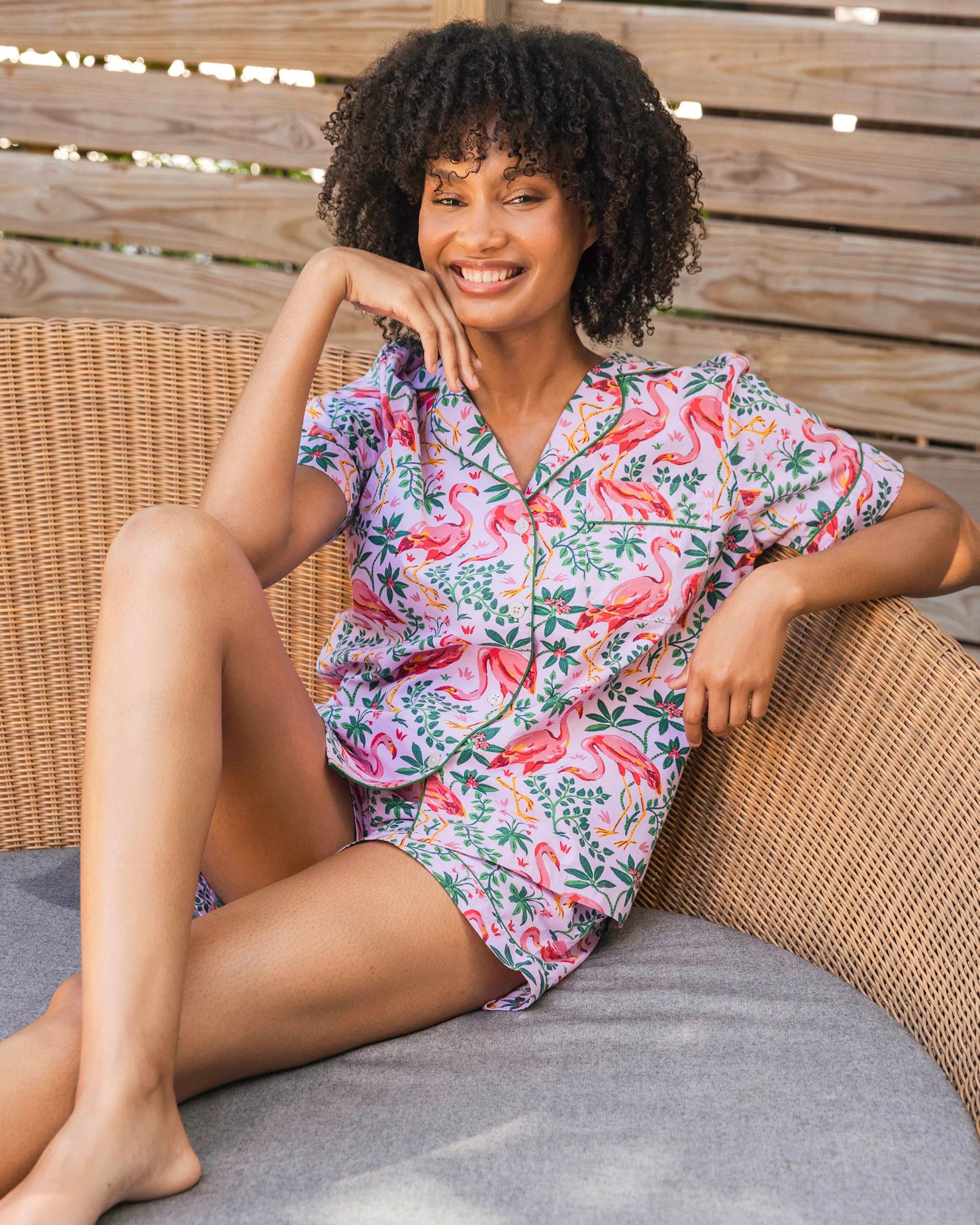 Women Printfresh Flock Of Flamingos