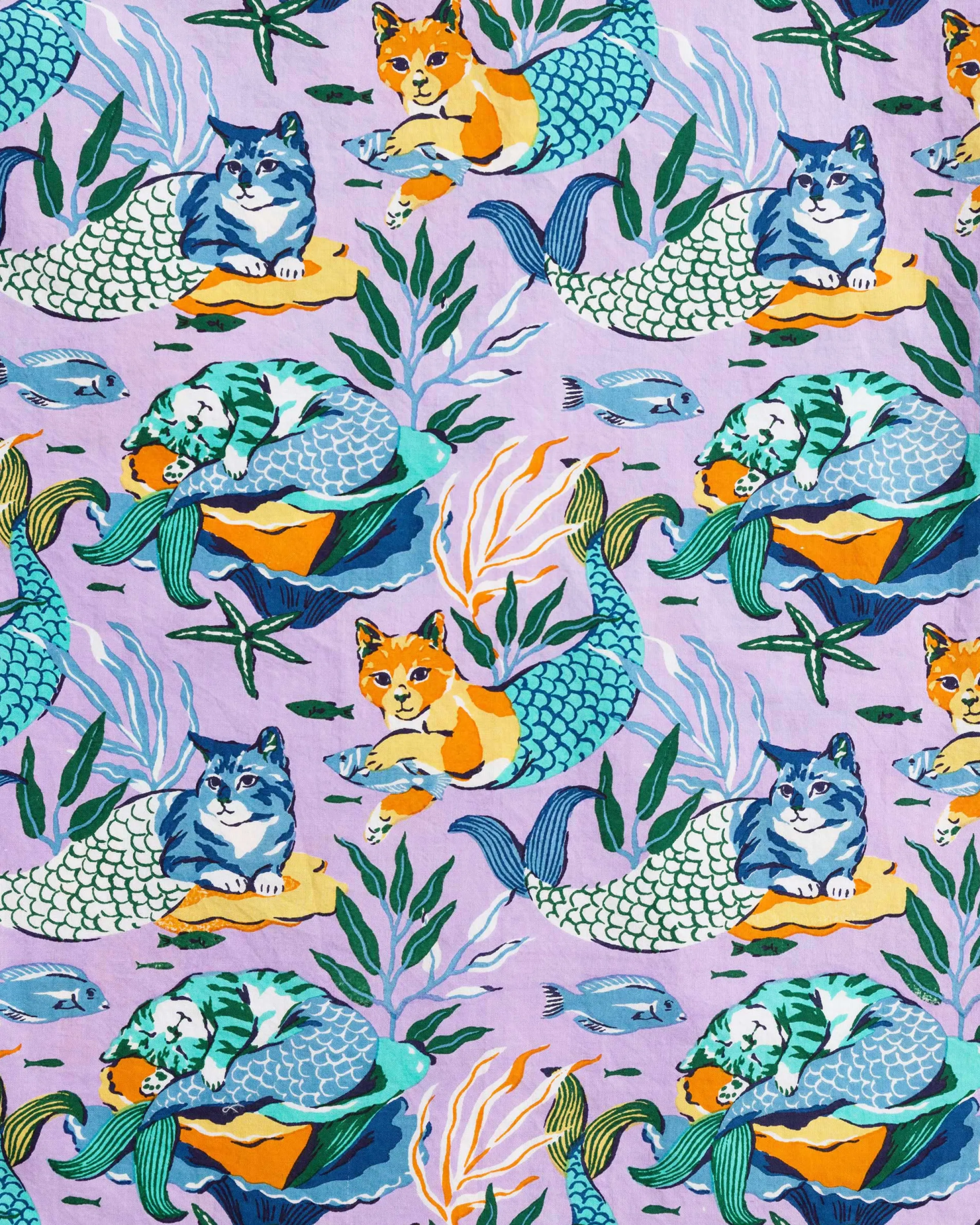 Women Printfresh Meowing Mermaids