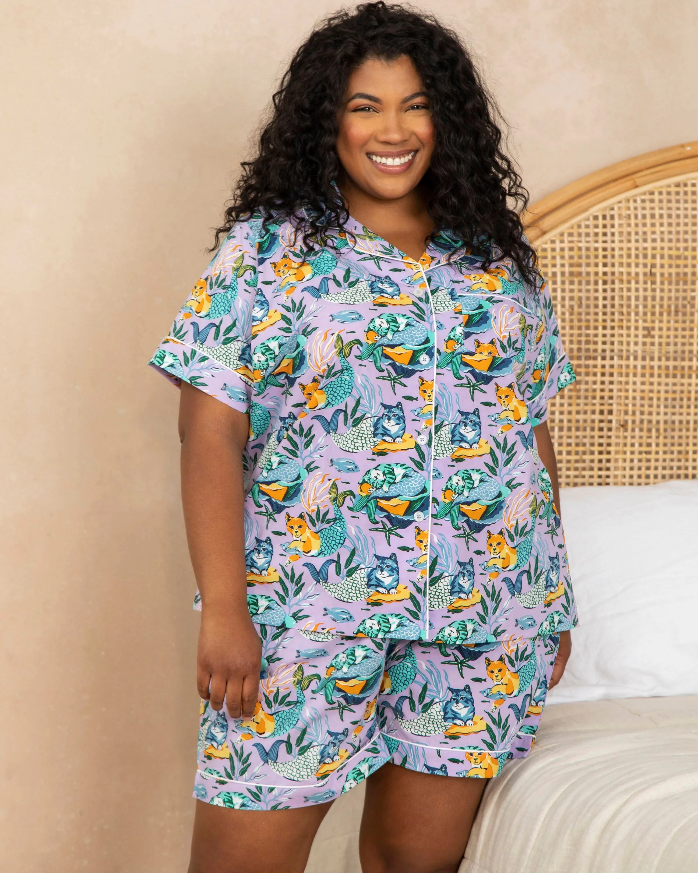 Women Printfresh Meowing Mermaids